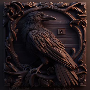 3D model st raven (STL)